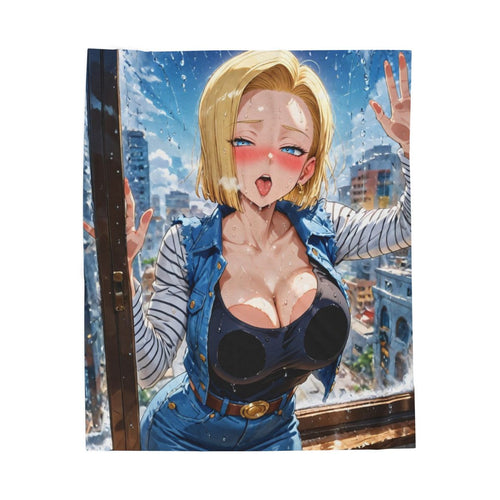 Android 18 Velveteen Plush Blanket