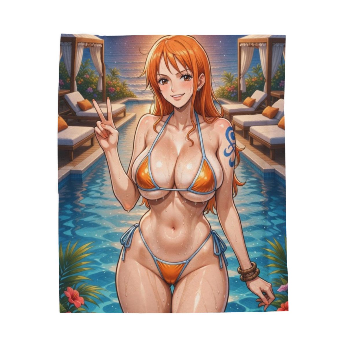Nami Velveteen Plush Blanket