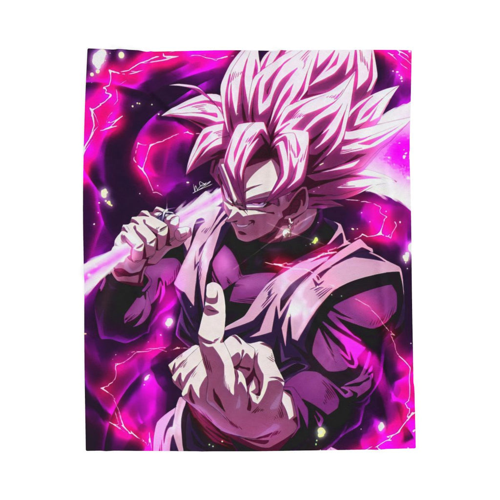 Goku Black Velveteen Plush Blanket